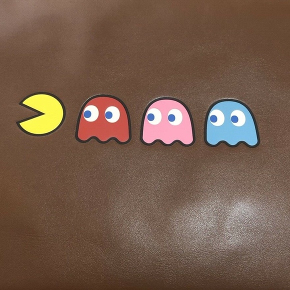 Coach Large Pouch With Pac-Man Motif Saddle - Picture 2 of 8